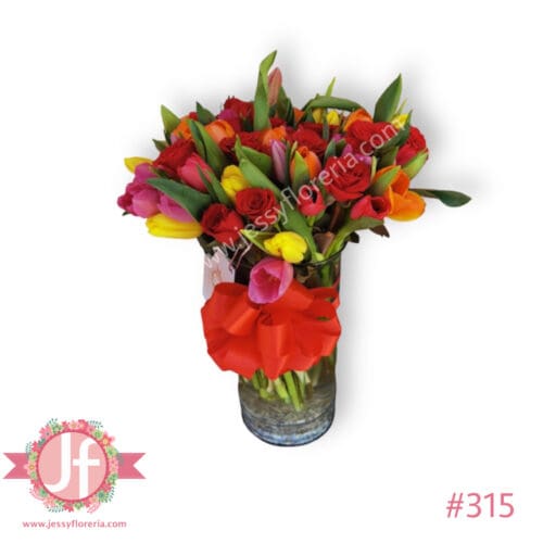 315-florero-con-50-tulipanes-y-24-rosas